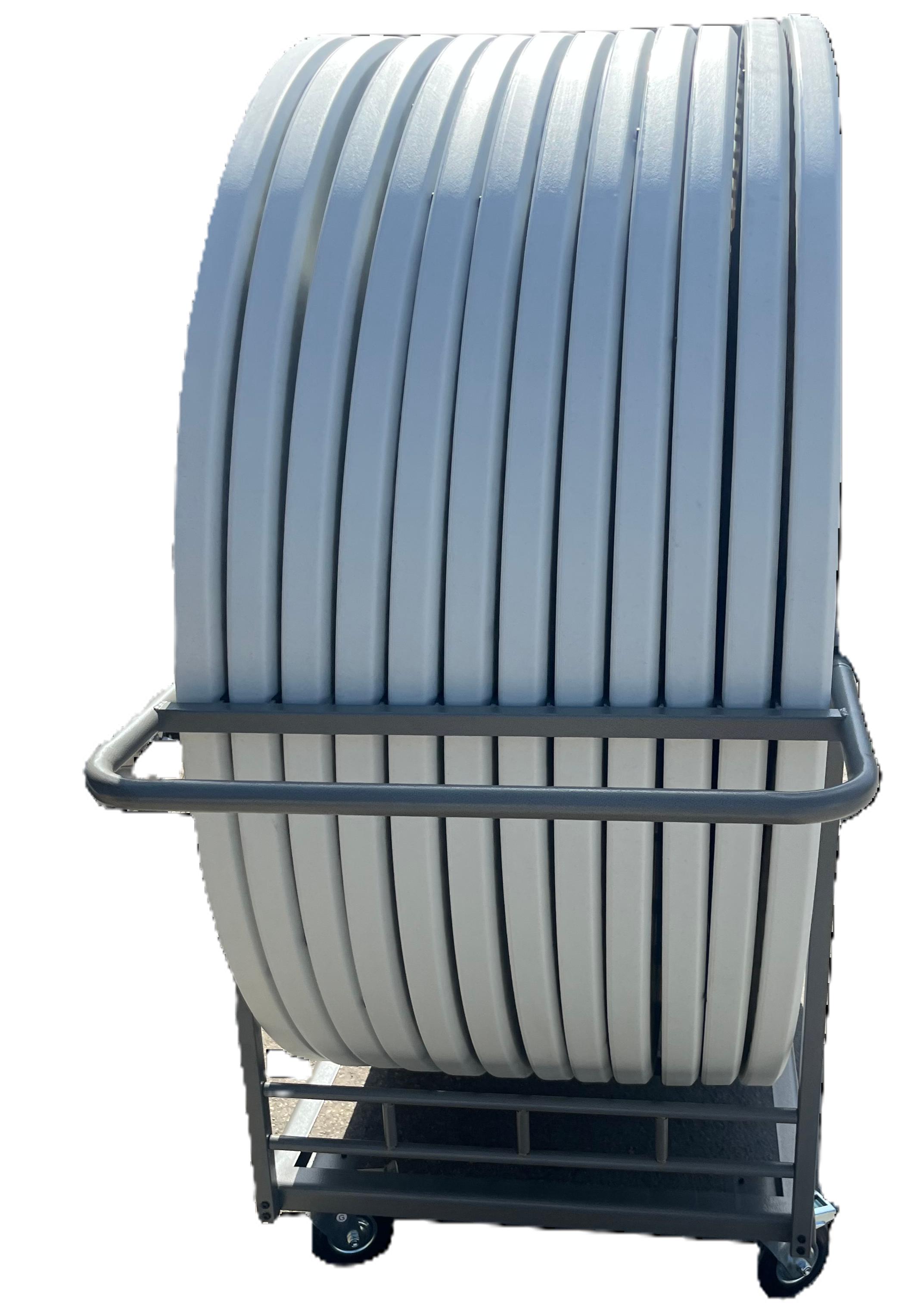 Chariot pour table ronde en plastique