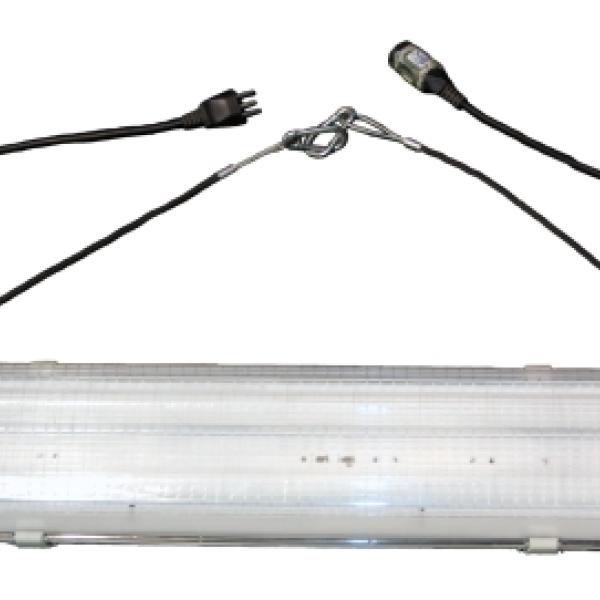 Réglette étanche + tube fluo 2 x 36W
