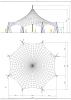 voile tendue type couvert octogonal plan