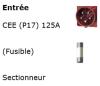 Armoire (flight case) 125A entree